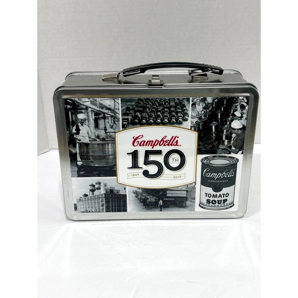 Commemorative Campbell’s Soup 150th Limited Edition Tin Lunchbox and Thermos Set
